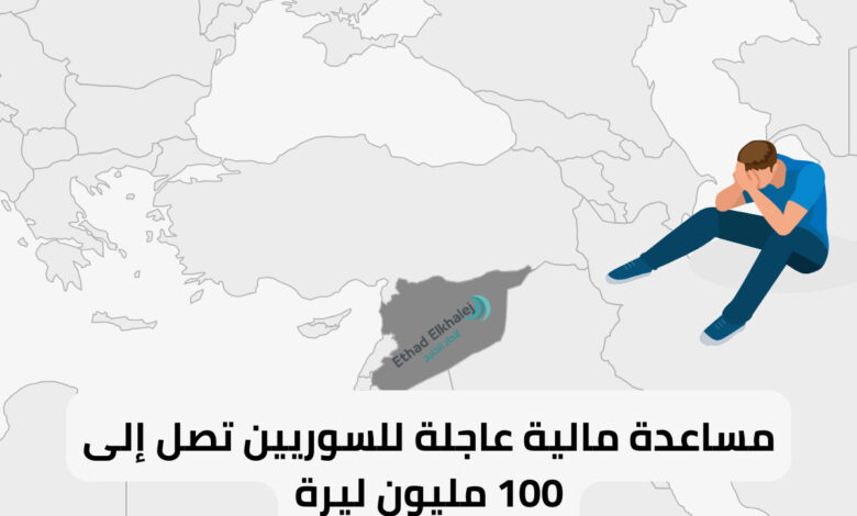 100 مليون ليرة سورية للاجئين .. طلب مساعدة مالية عاجلة للسوريين 2025 "هنـــــــا"
