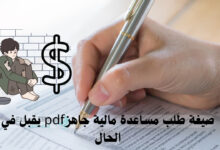 صيغة طلب مساعدة مالية جاهز pdf على الإرسال يقبل في الحال من شيوخ السعودية